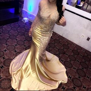 Golden Prom Dress